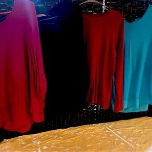 Solid long sleeve shirts in a bundle of 5